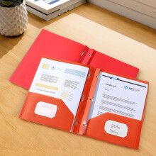 Robuste Kunststoff-Taschenmappen, Briefgröße, Orange