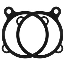 Suporte para garrafa de água de plástico preto com três furos