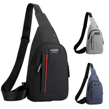 Męska wodoodporna torba na klatkę piersiową typu crossbody, czarna, 1 sztuka