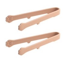 Juego de mini pinzas para alimentos con forma de pata – Silicona resistente al calor,
