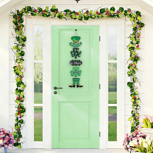 Szent Patrik-napi fa ajtótábla 45,3x11,8 cm