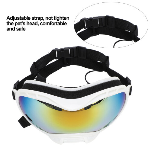 Hundegoggles Rot PC UV winddicht Groß/Mittel 2