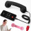 Retro Phone Handset Type-C Wired Landline Receiver Black 1PC 1
