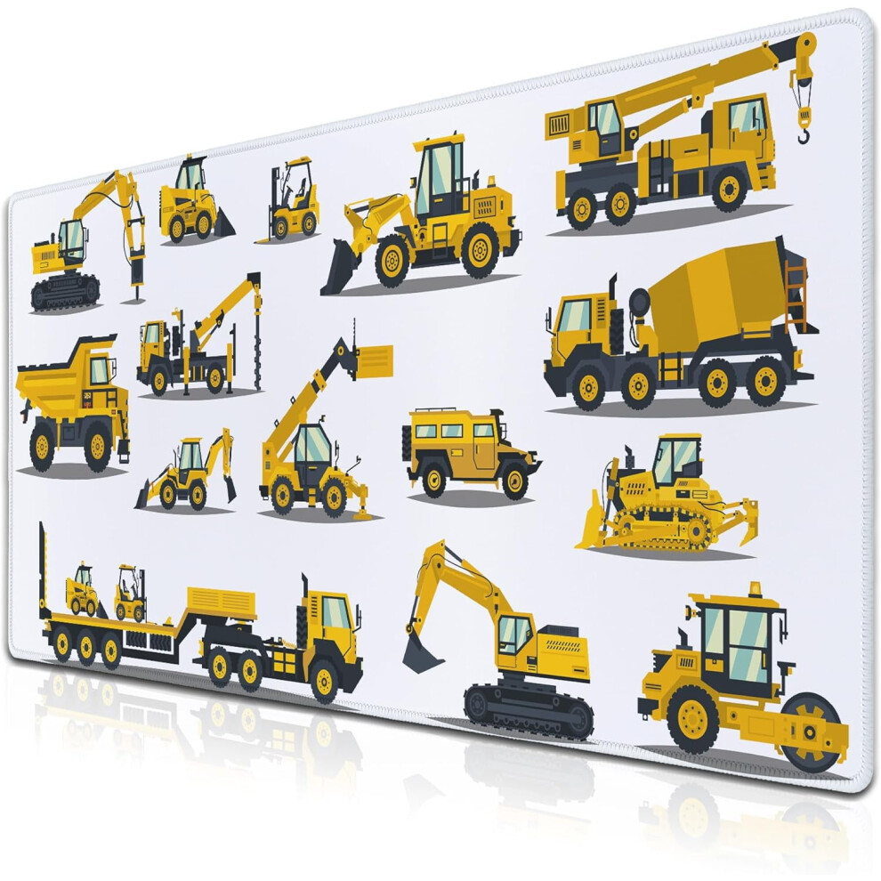 Big Gaming Mouse Pad 35.4X15.7", Waterproof, Non-Slip Rubber Base Â Compatible With All Mice Yellow 9130661757706