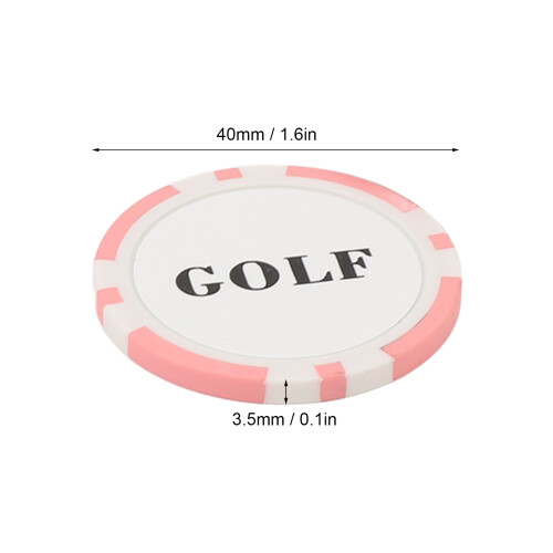 10er Ballmarker-Set - Ø 40 mm, 3,5 mm dick, Kappe 1