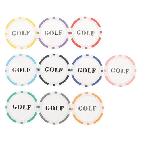 10er Ballmarker-Set - Ø 40 mm, 3,5 mm dick, Kappe 2