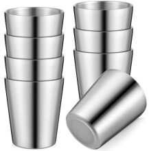 Isolierbecher aus Edelstahl, 250 ml, 8er-Pack