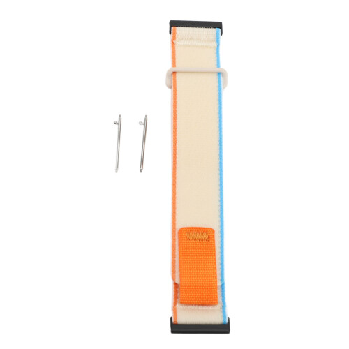 Adjustable White Nylon Watch Strap for HR Baro 7 9 D5i, 24mm 1
