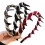Retro-Stirnband mit Totenkopf und Perlen (3er-Pack) 1