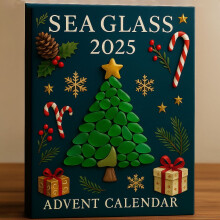 Juleadventskalender i akryl med sjøglass24