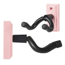 Solid Metal Guitar Wall Hanger Hook, Black, 98g, Fits All Sizes