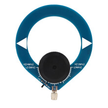 Mástil portátil de radio de onda corta 4-24MHz bucle SW en forma de dona para receptor Malachite azul