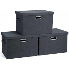 Contenitore grande pieghevole con coperchio, 17x12 pollici