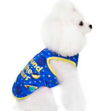 Shldybc Fashion Costumi per animali domestici con stampa spaziale patchwork per primavera ed estate, Gilet per animali, Accessori per feste di