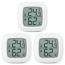 3 phíosa Mini Higrometer Teirmiméadar Digiteach Tomhasaire Teochta agus Méadar Taise do