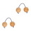 2Pièces Asalato Percussion, Shaker Main Bambou Durable Pour 6