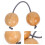 2Pièces Asalato Percussion, Shaker Main Bambou Durable Pour 11