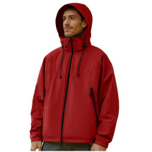 Pánská ležérní sportovní kapucí, větrovka, podzim/zima, větruodolná, voděodolná, s kapsami na zip, outdoorová bunda pro muže