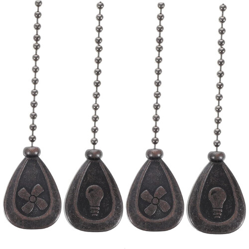Lamp Finials Ceiling Fan Pull Chain 4 pcs