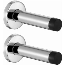 Butoir de porte noir en acier inoxydable 304 (lot de 2)