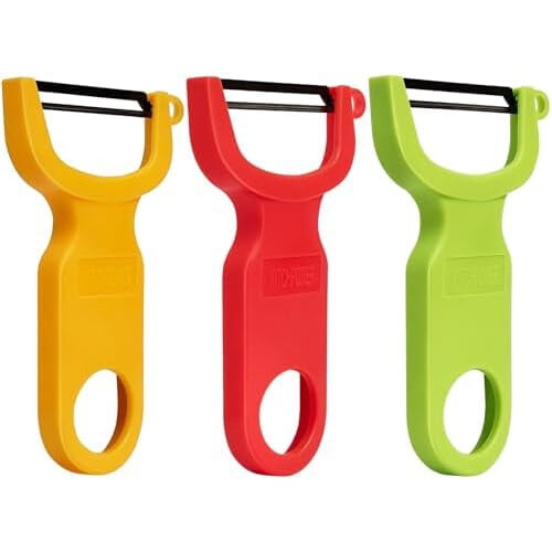 Grönsaksskalare i kolstål, 3-pack