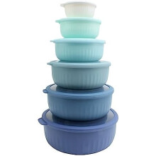 12-teiliges Ombré-Rührschüssel-Set mit Deckeln