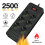 F33U 2500W multiprise, 23,7  10,5  3,6 cm, Noir 5
