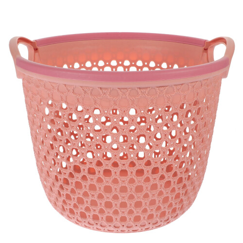 Coș de rufe roz din PP 25,8x25,5x20,6cm