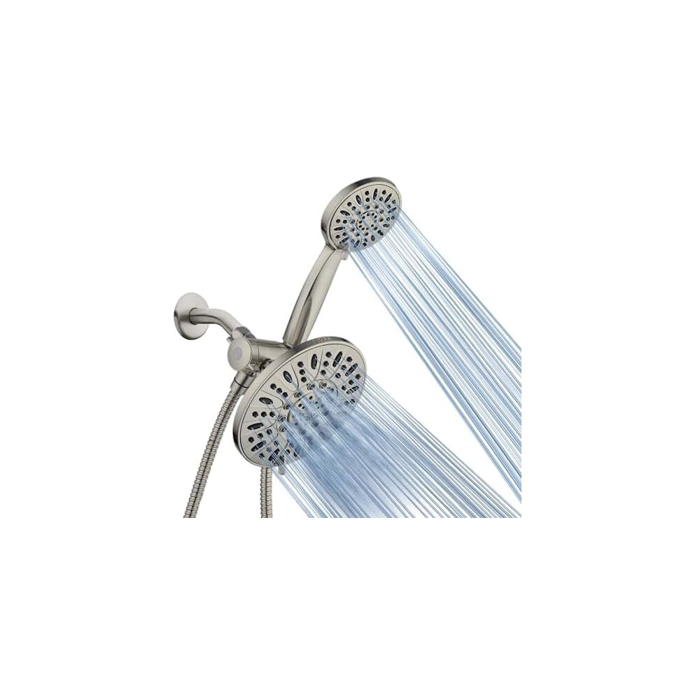 7" 6-Setting Rainfall Shower Combo With Handheld 9104899482075
