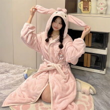 Kuromi Dames Badjas Kawaii My Melody Comfortabele Pyjama met Lange Mouwen Cartoon Cinnamoroll Modieuze Nachtjapon Loungewear
