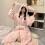 Γυναικεία Μπουρνούζι Kuromi Kawaii My Melody Άνετη Πιτζάμα με Μακρυμάνικο Κινούμενα Σχέδια 1