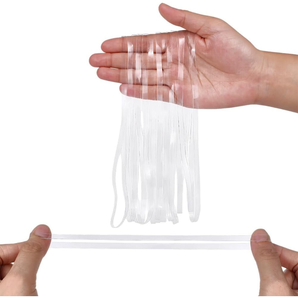 Clear Rubber Bands 5Mm Wide Heavy Duty Tpu 100 Pcs 9087558818425