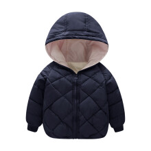 Manteau d'hiver chaud et uni pour bébé garçon et fille, avec capuche et rembourrage, idéal pour les enfants de 2 à 3 ans.