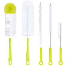 5 Pcs Baby Bottle Bristle Cleaning Brushes Set Long Handle Multi-Functional Bottle Cup Brush Kitchen Tools