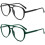 Retro-Aviator-Lesebrille mit Blaulichtfilter, 1 Paar 1