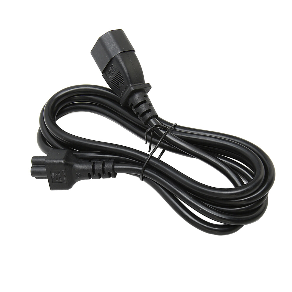 Iec320 C14 To Iec320 C5 Power Cable 10A 2500W 5.9Ft Male Female Plug Black 5051389473300