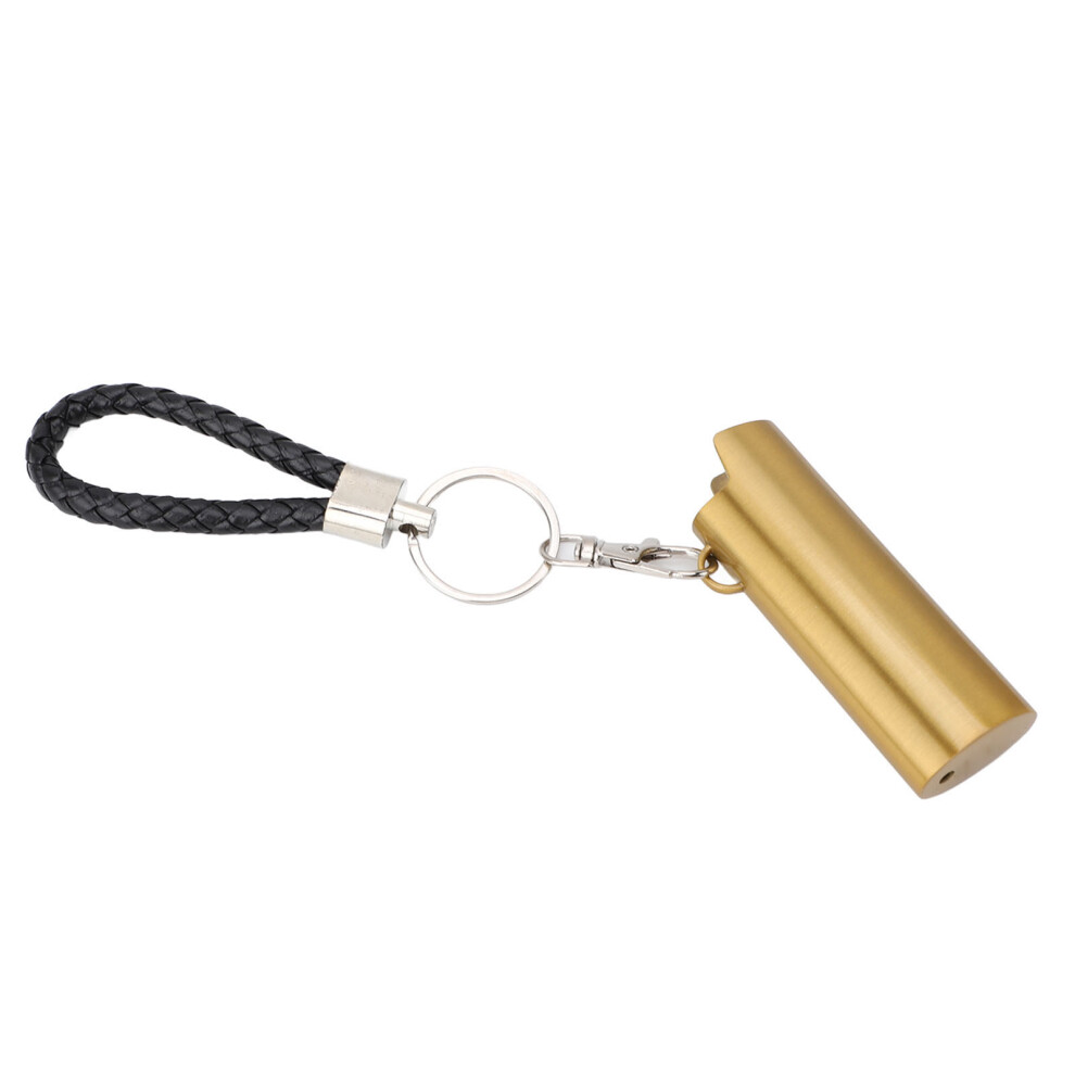 Aluminum Alloy Lighter Keychain with Spring Clip 8cm Portable Sleeve