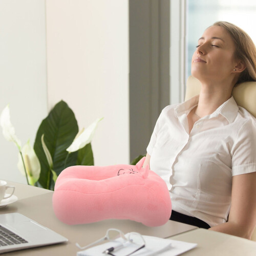 Donut bureaukussen, pluche comfortkussen