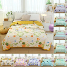 Couette pour lit simple – Couette légère en coton rafraîchissante pour l'été, idéale pour le printemps, l'été et l'automne