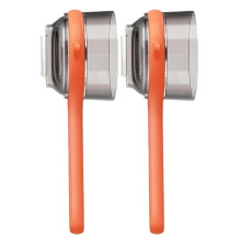 Pelapatate in acciaio inox, confezione da 2, con contenitore