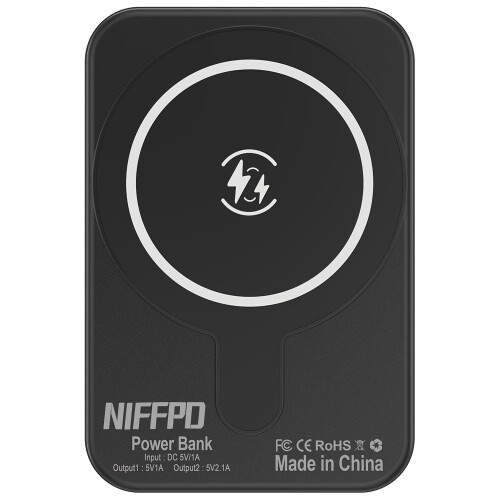 Μαγνητική μπαταρία τροφοδοσίας 10000mAh Μίνι ασύρματος φορτιστής με LED