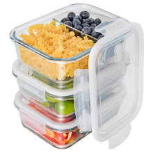 Recipiente din sticlă pentru depozitarea alimentelor de 34 oz, pachet de 3