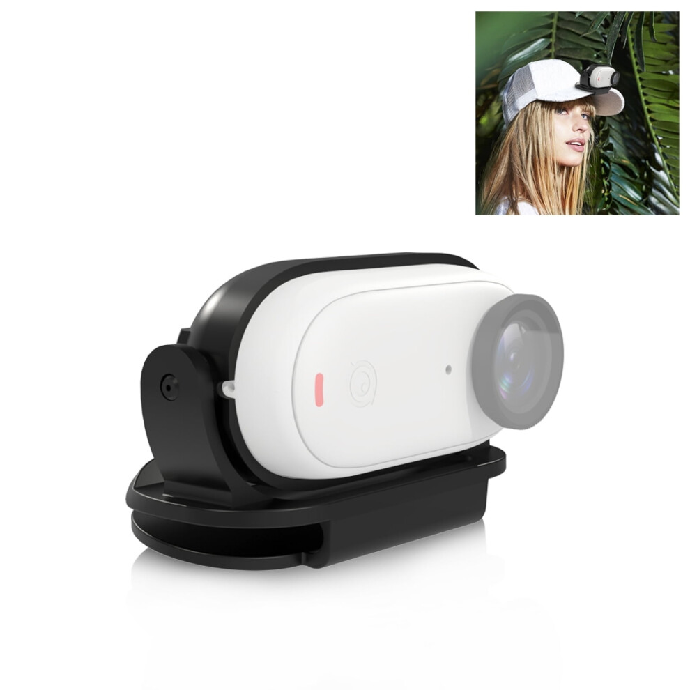 Camera Hat Clip Pu869 Backpack Strap Mount Magnetic 180Rotatable Compatible With Insta360 Go3/Go2 9558633841152