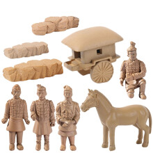 Terracotta krijger beeldje PVC bureaudecoratie