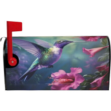 Hummingbird Fuchsia -postilaatikon kansi 21x18 tuumaa
