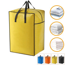 Großer Umzugssack mit Reißverschluss und Griff, 100 l, blau