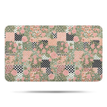 Alfombra de baño Pioneer Flower Floral, antideslizante de microfibra con base de goma, suave, 43 x 76 cm (17" x 30") – Compatible con suelos de