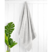 Ensemble de 4 serviettes de bain turques, 100 % coton, extra larges et douces, gris argenté