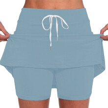 Gonna da donna a tinta unita, pantaloncini sportivi casual, pantaloncini da sottogonna