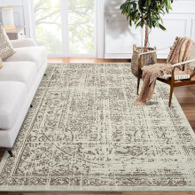 Abstrakter geometrischer Teppich 120 x 180 cm – Maschinenwaschbar &